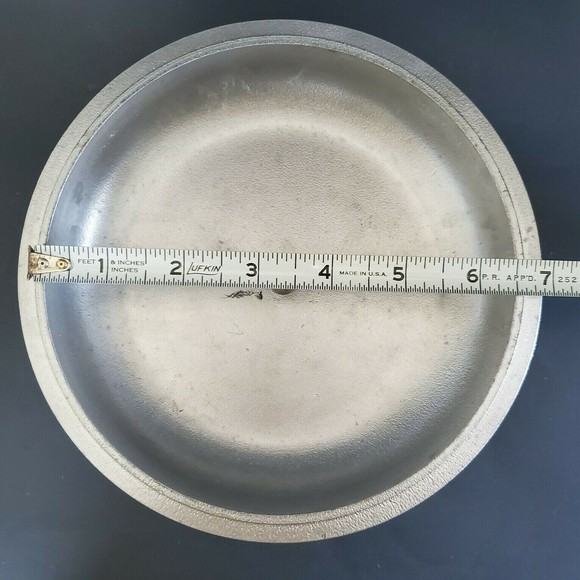 Vtg 1970s Regal Club Aluminum Replacement Pan Lid-Beige Cover w/ Brown pinstripe - Picture 4 of 6